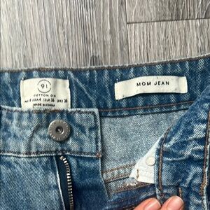 Cotton On Blue Women's Jeans Mom Hean USA 4 EUR 36
